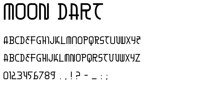 Moon Dart font